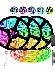 cheap -RGBIC Addressable Dream Color LED Strip Light 3x5m 49.2ft 450 LEDs SMD5050 44Keys Controller Backlight Christmas Wedding Decoration