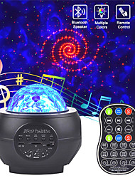 cheap -Led Starry Sky Projector Usb Speakers Night Light Romantic Colorful Starry Sky Projection Lamp With Remote Control Party Bedroom Decor Halloween Gift