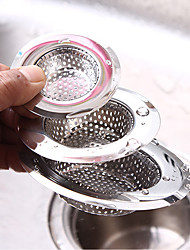 cheap -1PC Household Stainless Steel Kitchen Sink Strainer Drain Metal Bath Waste Screen Tool
