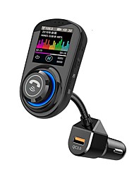 cheap -Bluetooth 5.0 FM Transmitter  Bluetooth Car Kit Car Handsfree QC 3.0  Card Reader  Car MP3 FM Modulator Car Radio MP3 Player