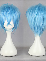 blue anime wig male