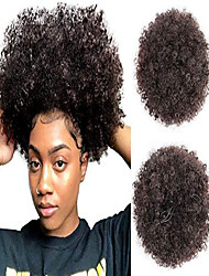 cheap -short afro synthetic curly hair ponytail african american dark brown kinky curly wrap drawstring puff ponytail hair extensions wig for women daily use&amp;amp; #40;extra large 4#&amp;amp; #41;