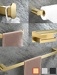 cheap -Multifunction Bathroom Accessory Stainless Steel Towel Bar/Toilet Paper Holder/Robe Hook/Bathroom Shelf Wall Mounted