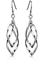 cheap -Drop Earrings Dangle Earrings For Women&#039;s Party Wedding Casual Alloy Twisted Drop Gold Silver
