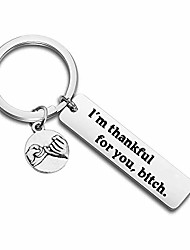 cheap -funny friends keychain gift friendship keychain i&#039;m thankful for you bitch