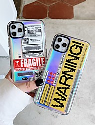 cheap -Air Ticket Pattern Case For Apple iPhone 12 11 Pro Max Transparent Soft TPU Back Cover for iPhone X/XS XR XS Max 7 Plus/8 Plus SE2020