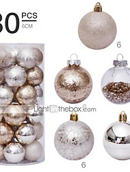 cheap -30 Pcs 6cm Christmas Balls Ornaments for Xmas Tree - Shatterproof Christmas Tree Decorations Hanging