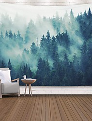 cheap -Wall Tapestry Art Decor Blanket Curtain Picnic Tablecloth Hanging Home Bedroom Living Room Dorm Decoration Polyster Forest Fog Tree Views