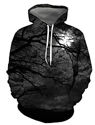 cheap -Men&#039;s Pullover Hoodie Sweatshirt Graphic Hooded Daily Going out 3D Print Basic Casual Hoodies Sweatshirts  Long Sleeve Black