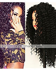 cheap -Black Wigs for Women Synthetic Wig Afro Curly with Baby Hair Wig Very Long Natural Black Synthetic Hair 62-66 Inch Women&#039;s African American Wig Black