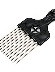 cheap -Afro Pick Lift Black Fist Metal Hair Comb, Detangle Wig Braid Hair Styling Comb for African by Square 5Pcs/Pack)