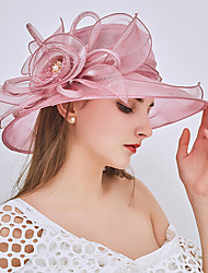 cheap -Women&#039;s Party Hat Party Wedding Street Flower Solid Color Wine Pink Hat Fall Winter Spring Summer