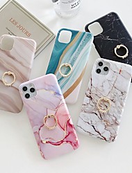 cheap -Marble Stand Case For Apple iPhone 13 12 Pro Max 11 SE2020 iPhone 13 12Mini Fashion Protective Case Decent Mobile Phone Case Ultra-thin  Pattern Back Cover Geometric iPhone Case Pattern Marble TPU