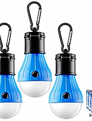 cheap -SY002 Camping Lanterns &amp; Tent Lights LED LED 3 Emitters with Batteries Portable Camping / Hiking / Caving Hunting Fishing Green