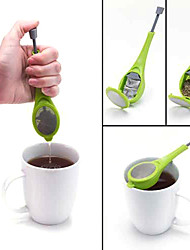economico -infusore per tè stantuffo incorporato sapore sano intenso riutilizzabile bustina di tè in plastica tè caffè colino misura turbinio stampa ripida