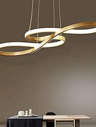 cheap -1-Light 75cm Acrylic Dimmable Pendant Light LED Chandelier Adjustable Note Design Modern for Home Livingroom Lighting ONLY DIMMABLE WITH REMOTE CONTROL