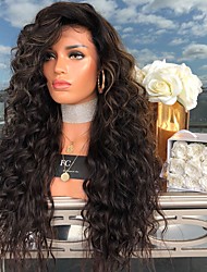 cheap -Brown Wigs for Women Synthetic Wig Curly Afro Asymmetrical Wig Very Long Brown Synthetic Hair 26 Inch Women&#039;s Classic Exquisite Fluffy Brown