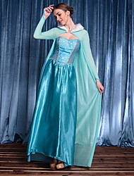 economico -Elsa Vestiti Costume cosplay Per donna Cosplay di film Cosplay vestito da vacanza Halloween Blu Abito Natale Halloween Carnevale Tulle