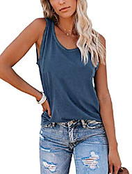 cheap -women&amp;amp; #39;s round neck tank top casual sleeveless summer shirts &amp;amp; #40;blue,medium&amp;amp; #41;