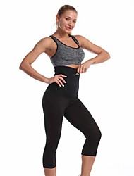 cheap -women&#039;s high waist slimming sweat sauna pants-[neoprene &amp;amp; spandex] stitching fabric, compression hot thermo body shaper capri leggings for waist training and fat burning
