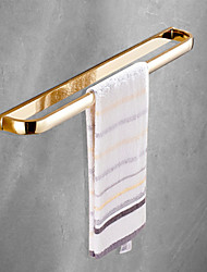 cheap -Towel Bar Contemporary Polished Brass Material Bathroom Single Rod Wall Mounted Golden 1pc