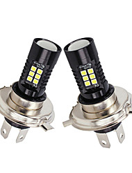 cheap -2PCS OTOLAMPARA Car LED Bulb H4 Fog Lamp 3030SMD High Luminous Efficiency Safe Constant Current Aluminum Alloy Structure Not Easy To Damage Strong Decoding H4 Bulb Automobile LED PK43T Bulb