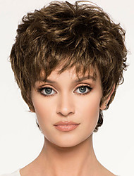 cheap -Brown Wigs for Women Synthetic Wig Straight Bob Wig Short Brown Synthetic Hair Women‘s Fashionable Design Highlighted / Balayage Hair Exquisite Brown Wigs