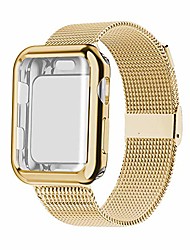 cheap -SmartWatch Band with Case for Apple iWatch Series SE / 6/5/4/3/2/1 Business Band Metal Band Stainless Steel Business Replacement Wrist Strap 44mm 42 mm 38 mm 40mm