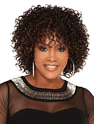 cheap -Brown Wigs for Women Synthetic Wig Afro Curly Asymmetrical Wig Short Black Synthetic Hair Women&#039;s Fashionable Design Exquisite Comfy Black