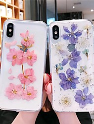 cheap -Phone Case For Apple Back Cover iPhone 12 Pro Max 11 SE 2020 X XR XS Max 8 7 Pattern Flower / Floral TPU