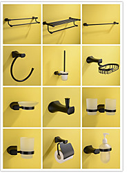 cheap -Hardware Bathroom Accessory Set, Soap Dispenser, Soap Dish, Toilet Brush Holder,Towel Holder, Towel Bar, Toothbrush Holder, Multifunction, Brass Wall Mounted