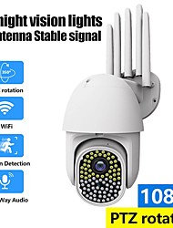 cheap -NEW 82 Leds WiFi camera 1080p 3.6mm 2.0MP Ultra Definition Waterproof Zoom Bidirectional Audio Motion Detection Alarm Outdoor