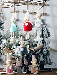 cheap -Christmas Decoration New Plush Love Angel Pendant Small Tree Pendant Child Cute Plush Doll Gift