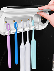 economico -scatola di disinfezione per spazzolino da denti a raggi ultravioletti porta spazzolino da denti per sterilizzazione a parete senza perforazione con lampada di sterilizzazione 1pz