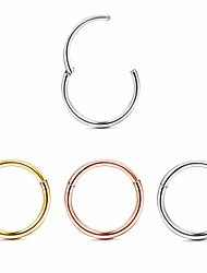 cheap -nose ring hoop surgical steel helix cartilage daith tragus sleeper earring body piercing 8mm