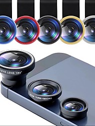 cheap -Phone Lens Fisheye 0.67x Wide Angle Zoom Lens Fish Eye 10x Macro Lenses Camera Kits With Clip Lens On The Phone For Smartphone