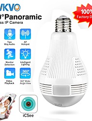 cheap -ICSEE HD 360 Panoramic Wifi 1080P IP Security Cameras Light Bulb Home Security Video Security Cameras Wireless CCTV Surveillance Fisheye Network