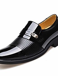 cheap -Men&#039;s Oxfords Leather Loafers Vintage Classic British Wedding Daily Office &amp; Career Rubber Brown punch Black punch Black Spring Summer