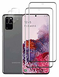 cheap -galaxy s20 plus hd clear screen protector + camera lens protectors by ye, [2 + 2 pack] [in-display fingerprint][case-friendly] full coverage screen protector for samsung galaxy s20 plus