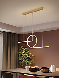 cheap -66cm LED Pendant Light Modern Nordic Island Light Geometric Shapes Single Design Pendant Light Dining Room Living Room Metal Painted Finishes 110-120V 220-240V