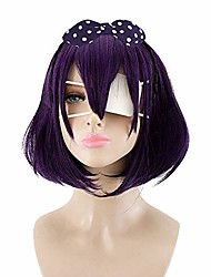 cheap -Hsiu Runa Yomozuki Black Purple Cosplay Wig Anime Game Kakegurui Order Costume Halloween Costumes Play Synthetic Hair Wigs (Black and Purple Color)