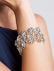 cheap -Women&#039;s Bracelet Geometrical Lucky Fashion Rhinestone Bracelet Jewelry Silver / Gold For Wedding