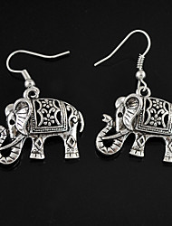 cheap -1 Pair Drop Earrings Hoop Earrings For Women&#039;s Gift Engagement Vacation Alloy Vintage Style Holiday Elephant Fashion / Dangle Earrings