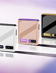 cheap -Phone Case For Samsung Galaxy Back Cover Z Flip/ Z Flip 2/ Z Flip3 Shockproof Flip Solid Color PC