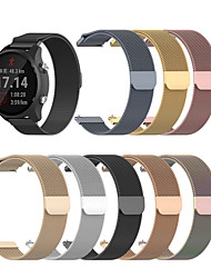 cheap -1 pcs Smart Watch Band for Garmin Fenix 7S / 6S / 5S / 5S Plus Fenix 7/6/5/5 Plus Vivoactive 4 Venu 2 Plus / Sq / Sq Music Forerunner 55/245/645/158 18mm 20mm 22mm Stainless Steel Smartwatch Strap