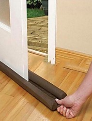 cheap -Brown Home Decors Doors and Windows Protecter Wind Dust Blocker Door Stops Twin Guard Stopper Energy Save Protector