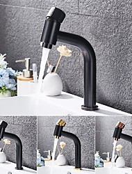 cheap -Bathroom Sink Faucet - Waterfall Electroplated Centerset Single Handle One HoleBath Taps / Bathroom Sink Faucet+ Accessories / Vintage / Yes / Brass / Brass