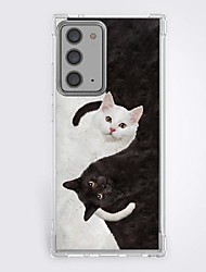 cheap -Cat Novelty Phone Case For Samsung S22 S21 S20 Plus Ultra FE A72 A52 A42 S10 S9 S8 S7 Plus Edge Unique Design Protective Case Shockproof Back Cover TPU