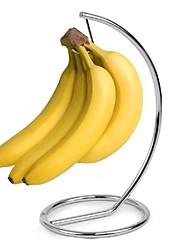 cheap -Banana Hanger Stainless Steel Banana Hanging Holder Bracket Flat Wire Banana Holder Tree Stand Chrome Silver Nickel 3 Colors