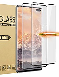 cheap -2-pack Screen Protector For Samsung Galaxy S21 Ultra S21+ Tempered Glass 9h Hardness 3D full coverage HD Fingerprint Unlock Screen Protector For S20 Ultra S20 S10 Lite S9 Plus